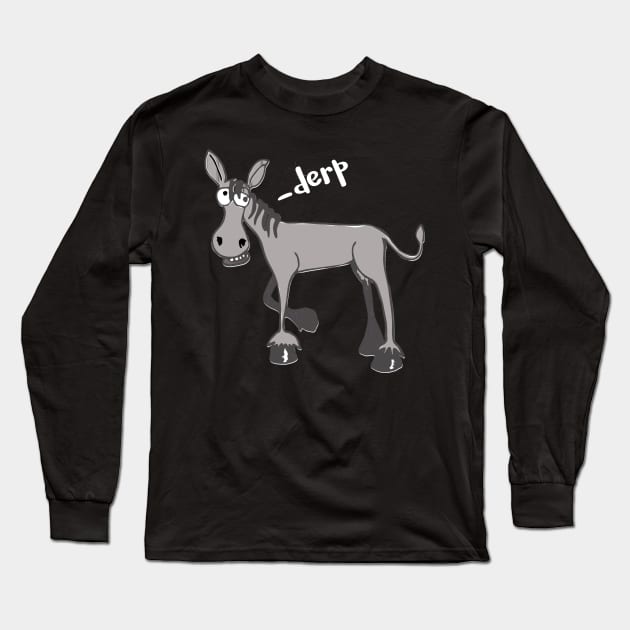 Derp Donkey Long Sleeve T-Shirt by DANPUBLIC